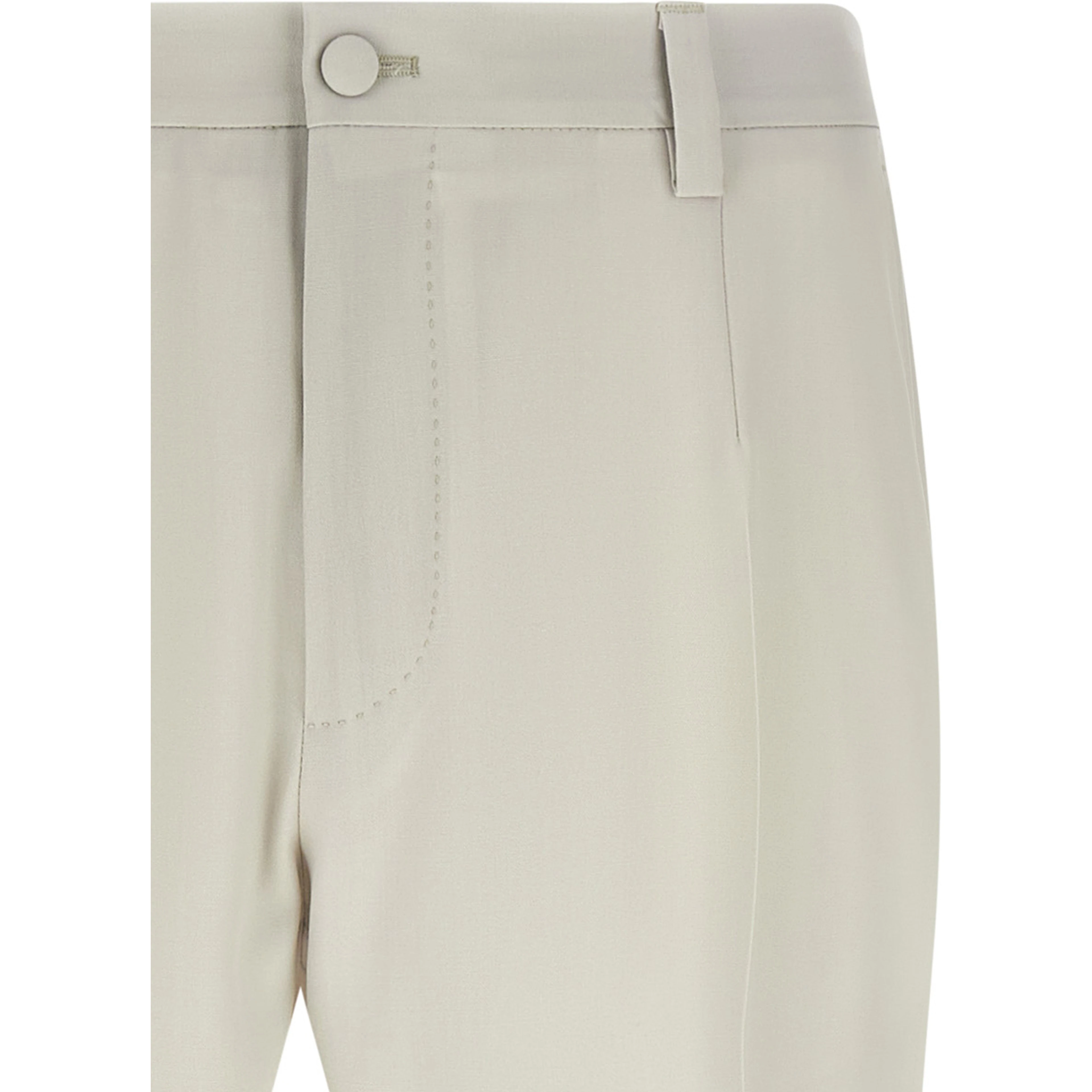 Beige Virgin Wool Dress Pants