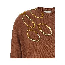 Brown Merino Wool Cardigan