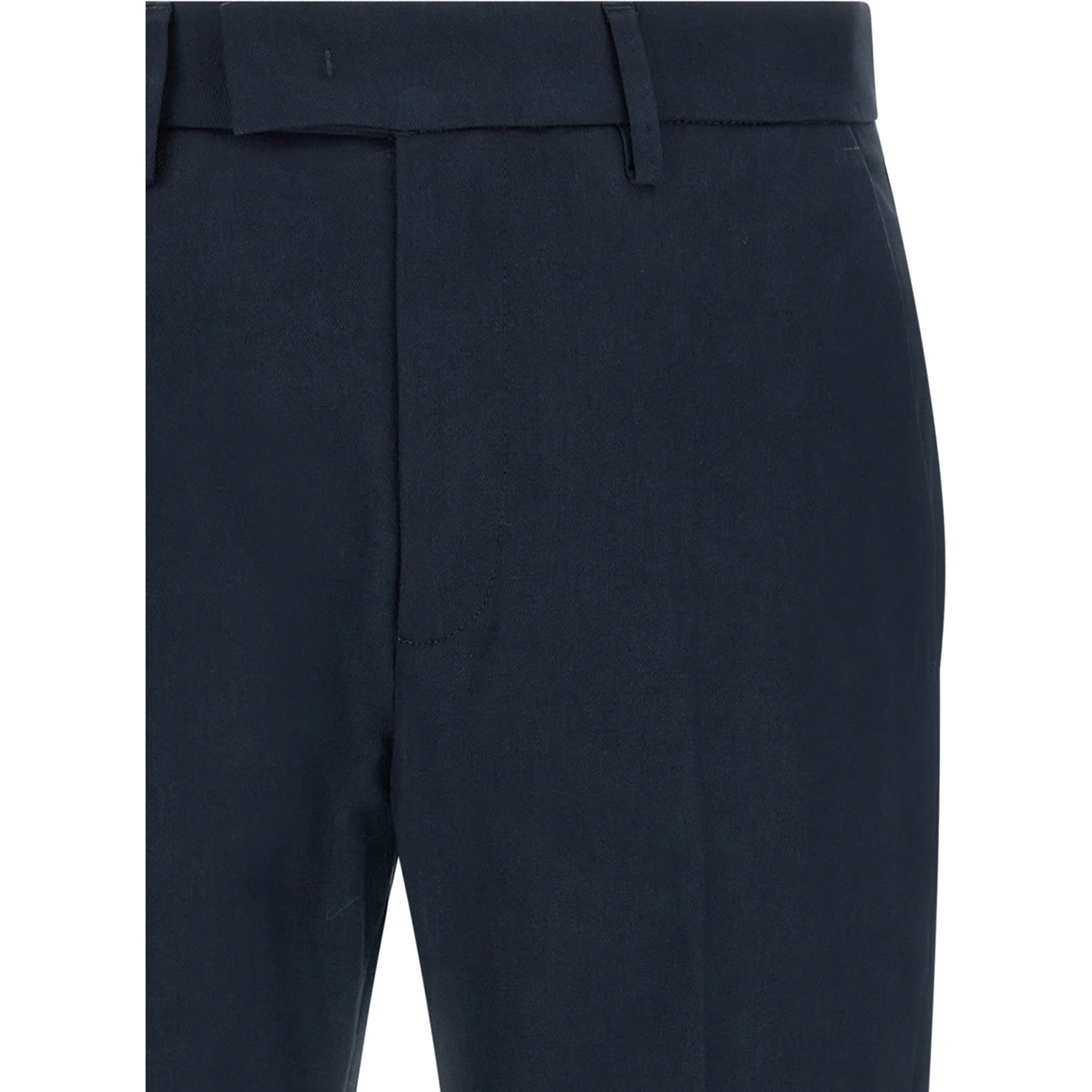 Blue Cotton Chino Pants