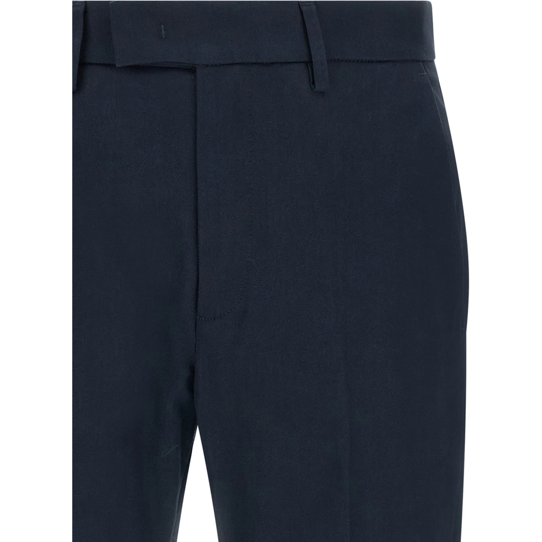Blue Cotton Chino Pants