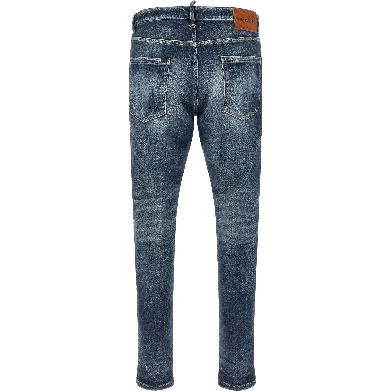 Blue Cotton Slim Fit Jeans