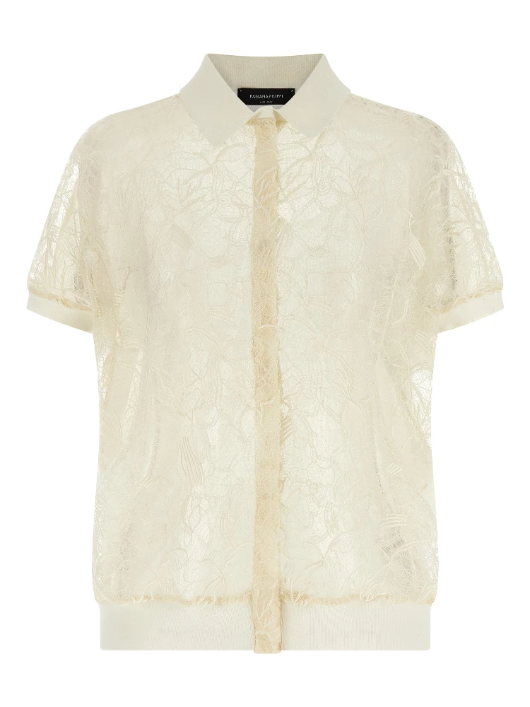Beige Silk Cardigan