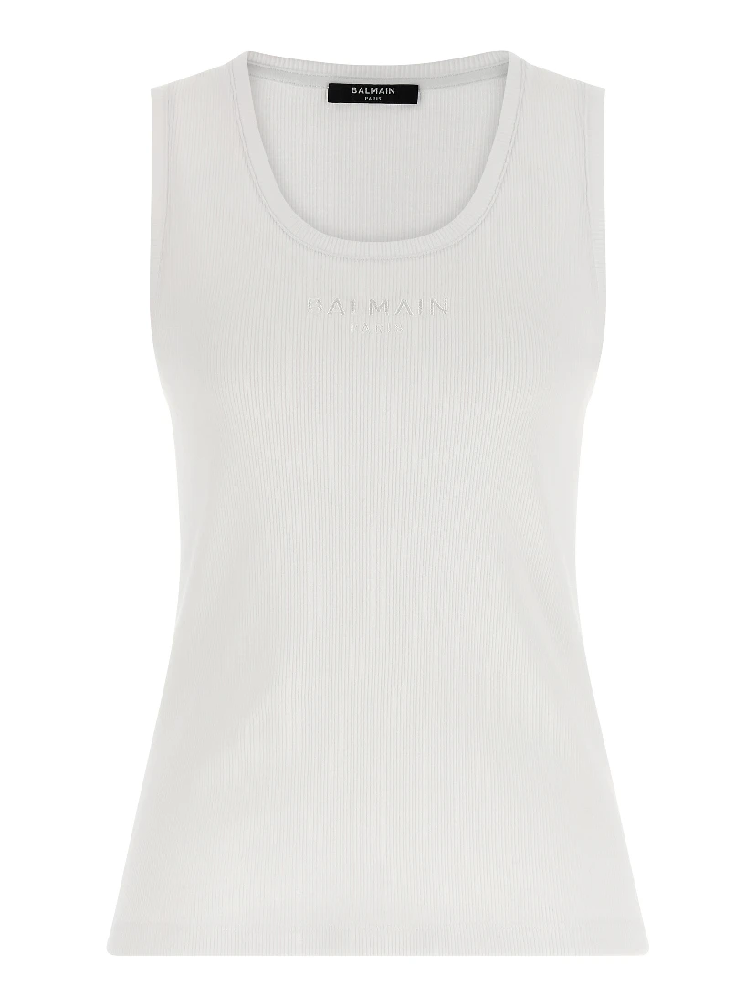 White Cotton Tank Tops