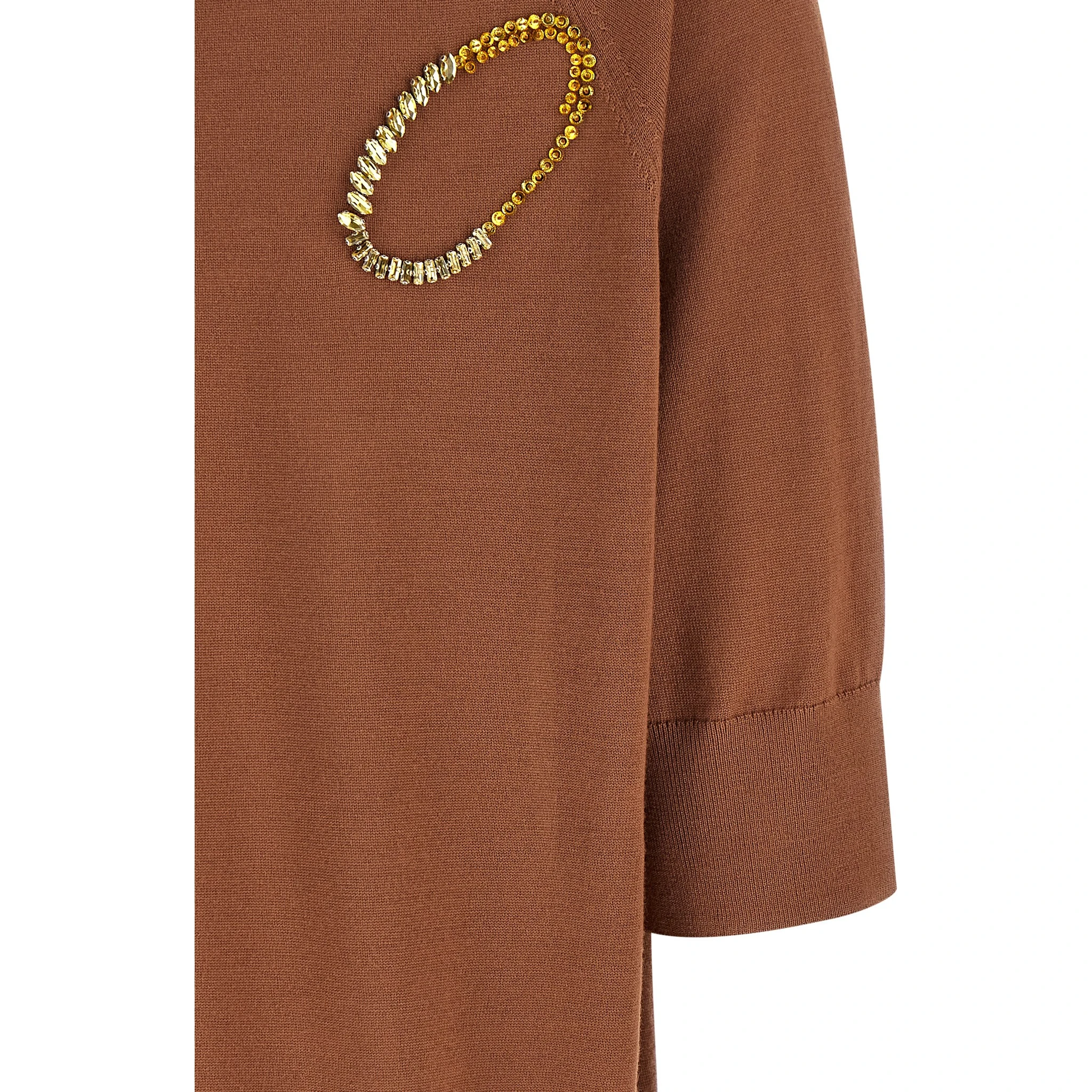 Brown Merino Wool Cardigan