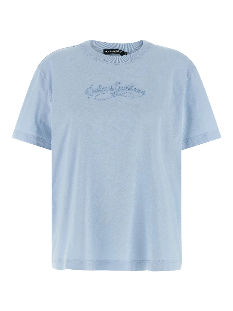 Blue Cotton T-Shirt