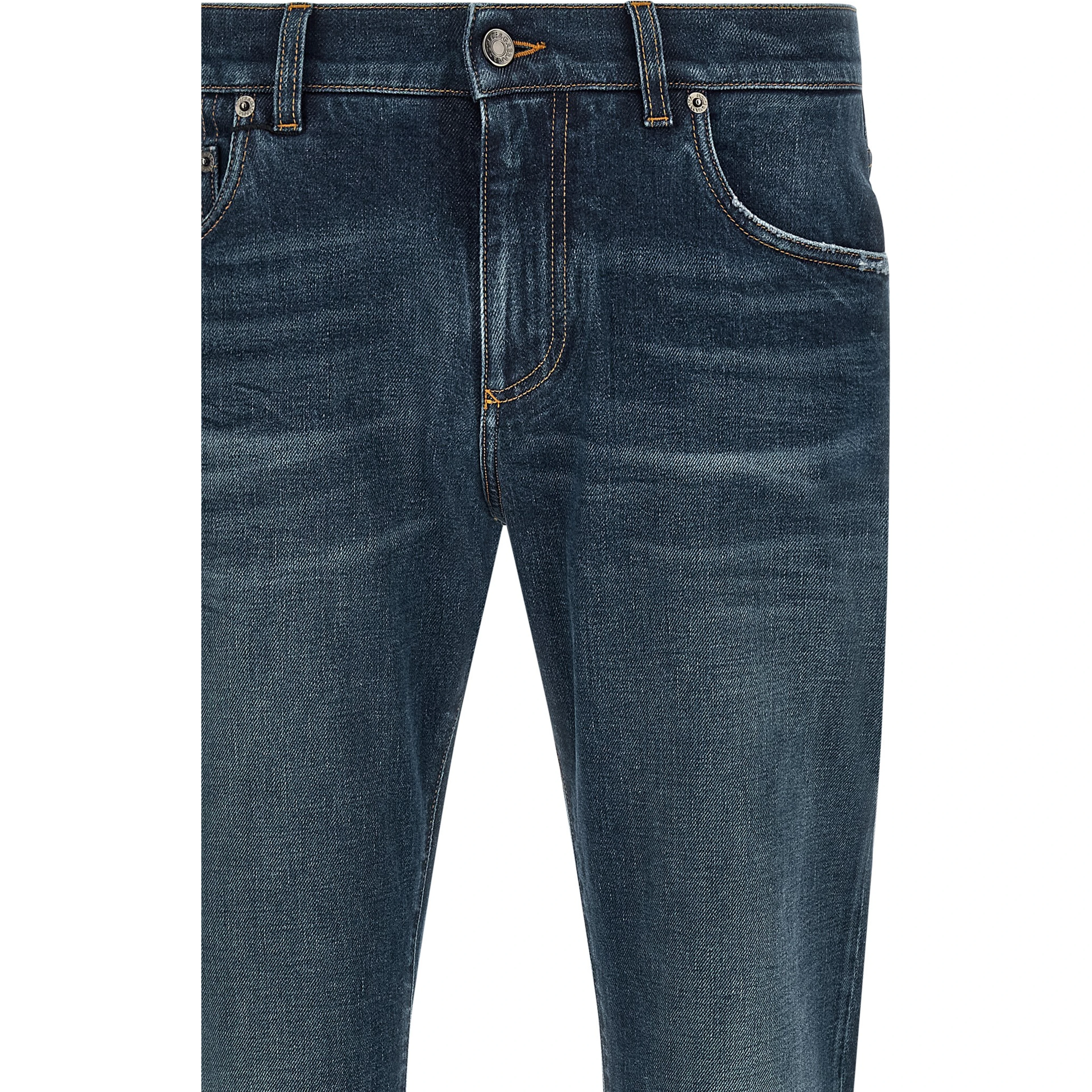 Blue Cotton Jeans Denim