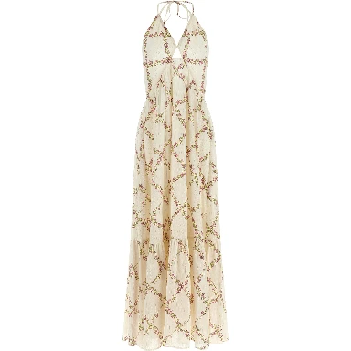 White Cotton Long Dress
