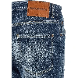 Blue Cotton Slim Fit Jeans