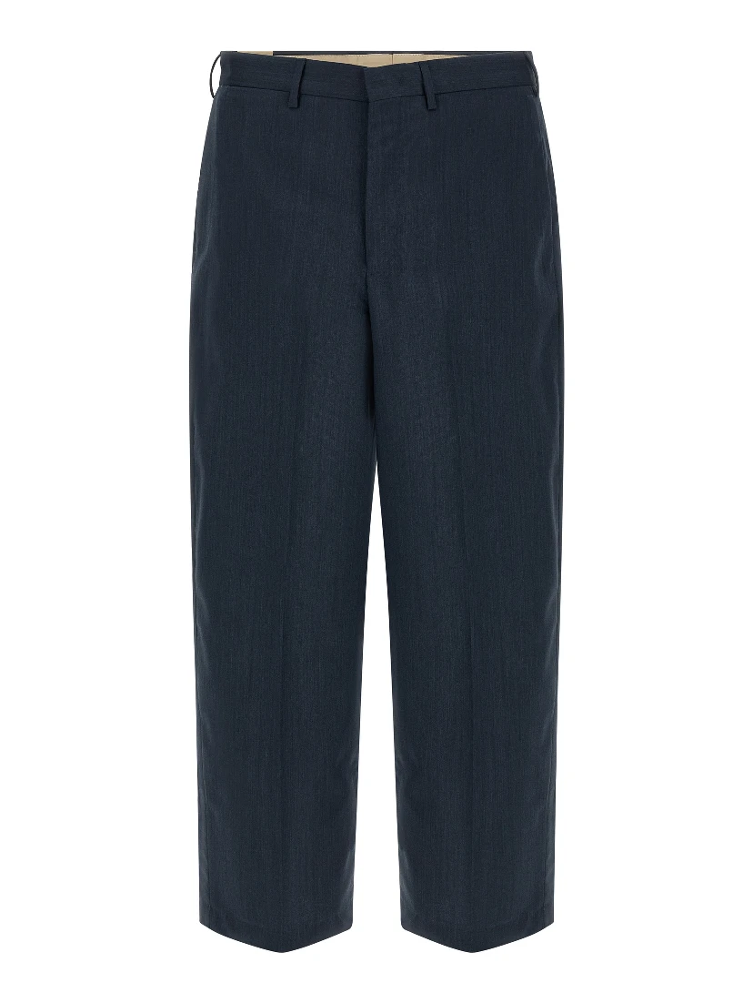 Blue Virgin Wool Dress Pants
