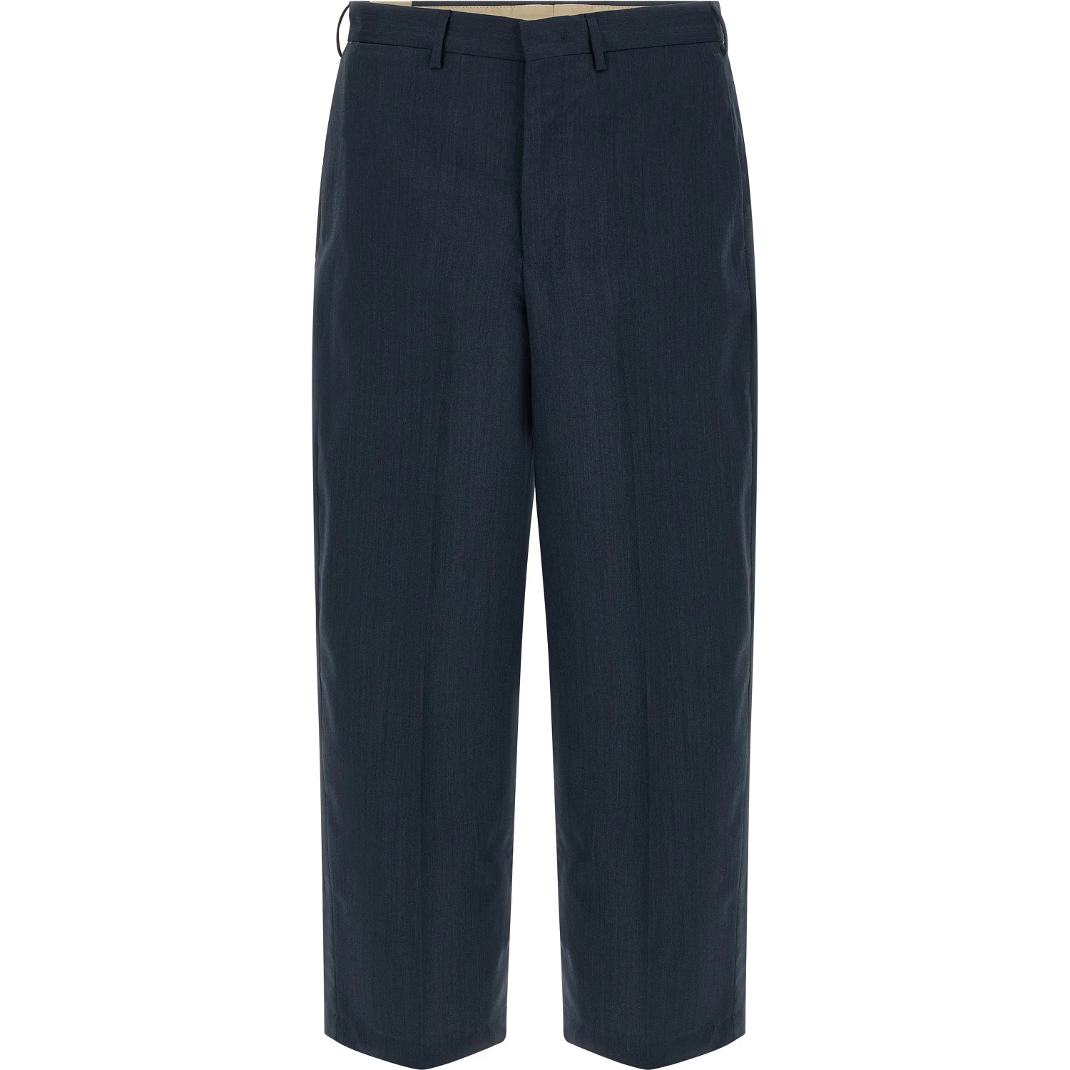 Blue Virgin Wool Dress Pants