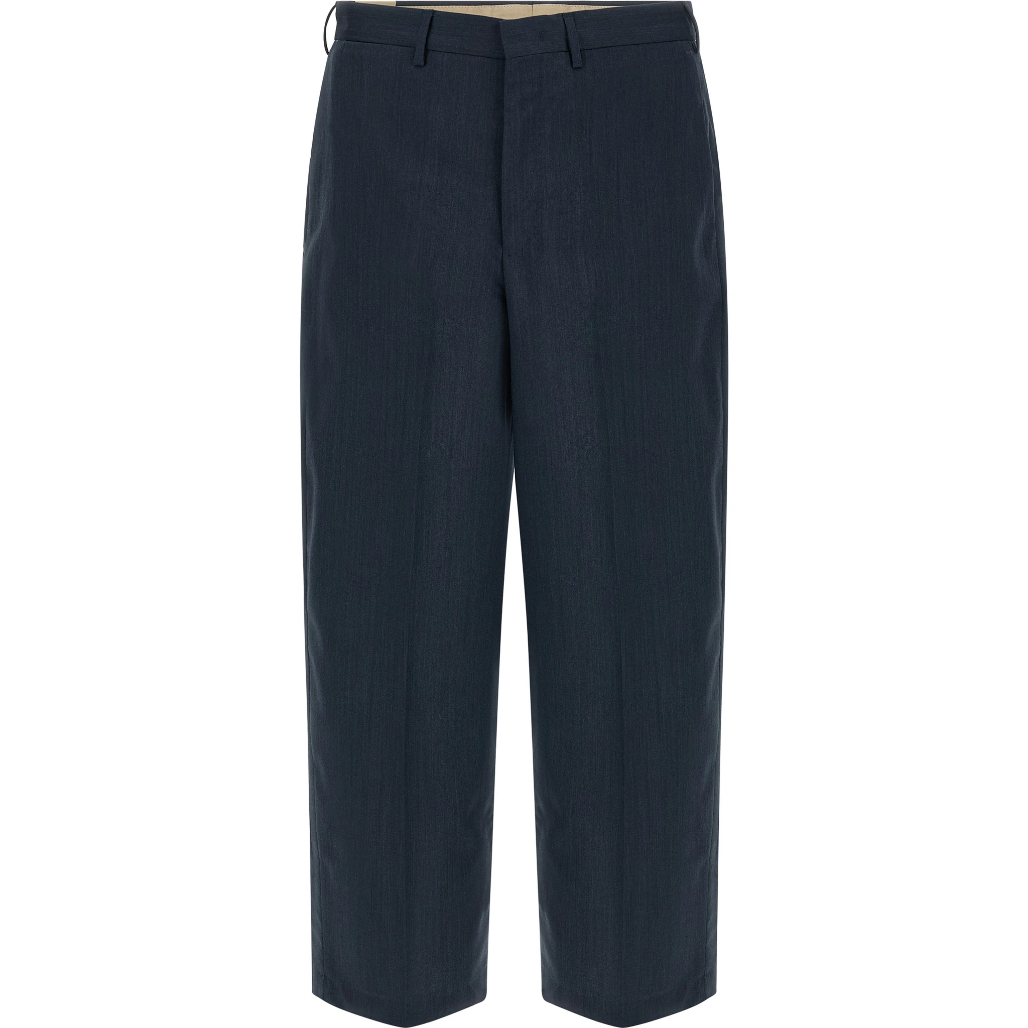 Blue Virgin Wool Dress Pants