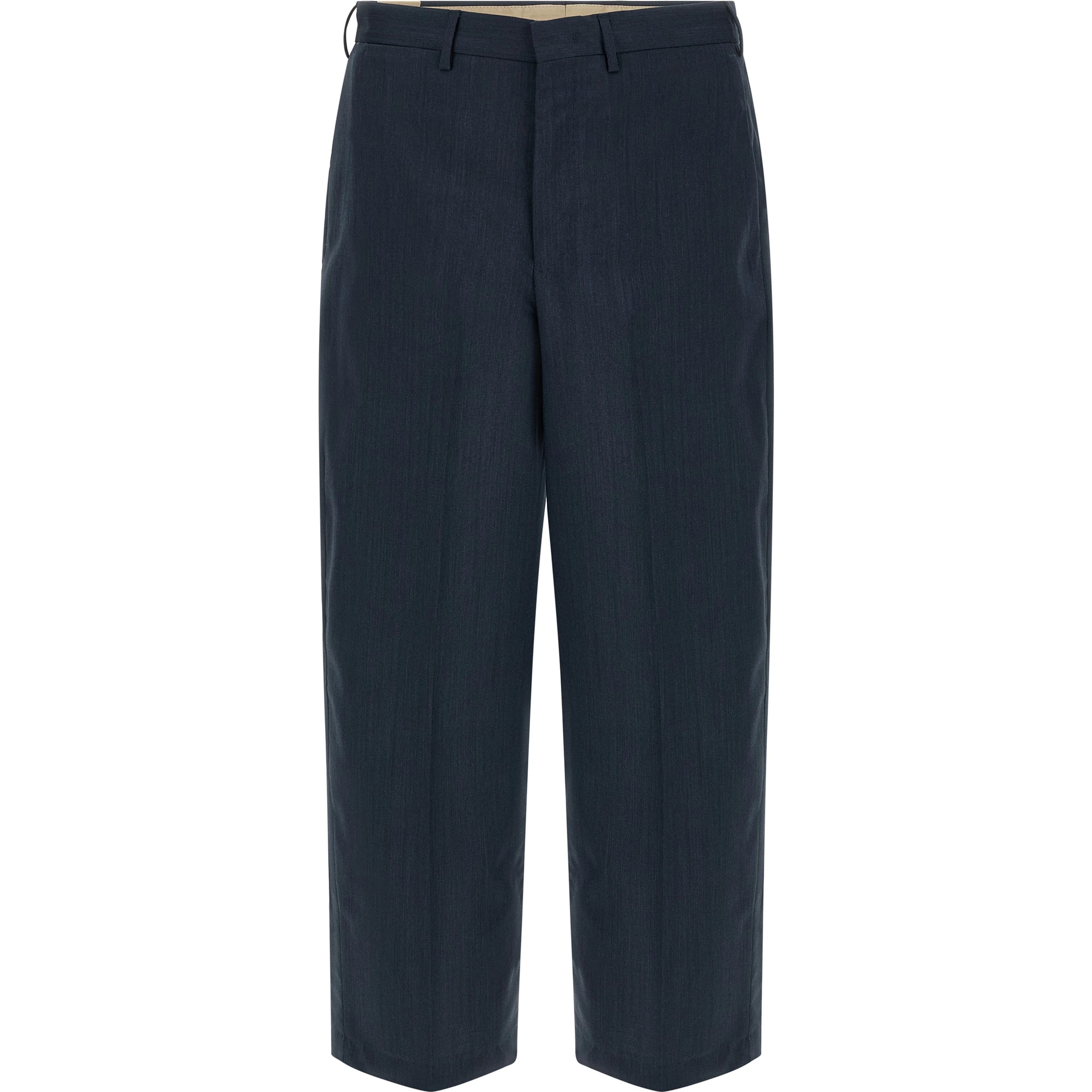 Blue Virgin Wool Dress Pants