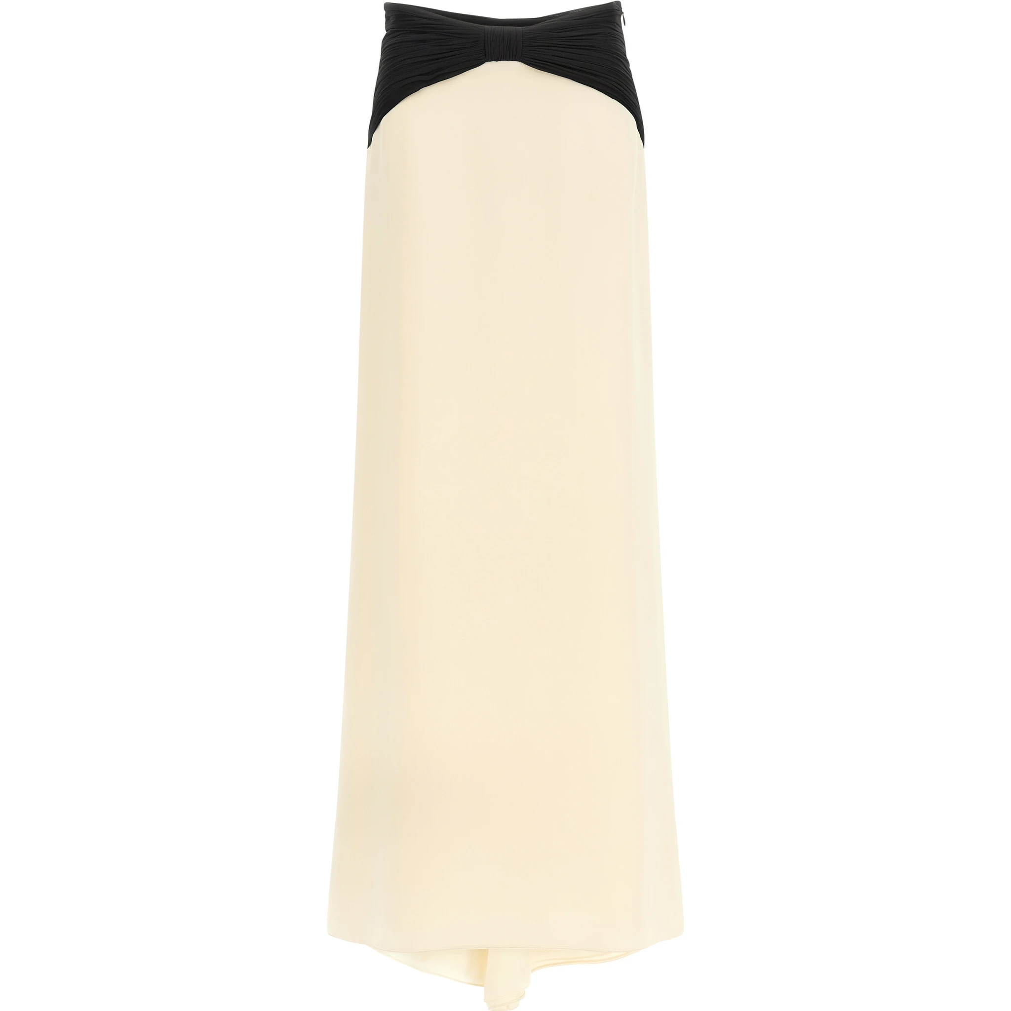 Bicolor Silk Mini Skirt