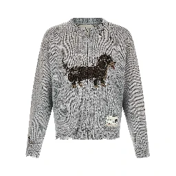 Gray Cotton Cardigan