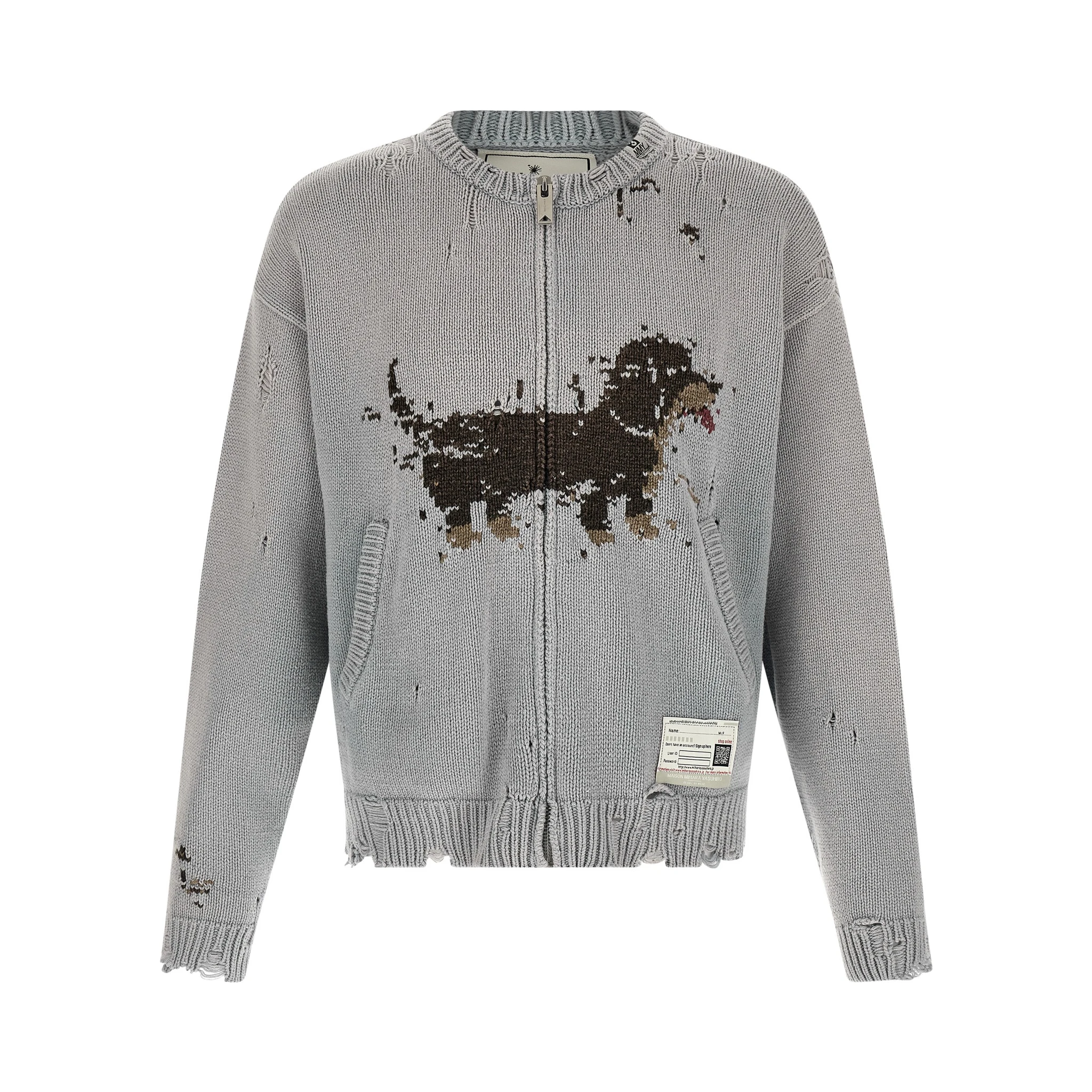 Gray Cotton Cardigan