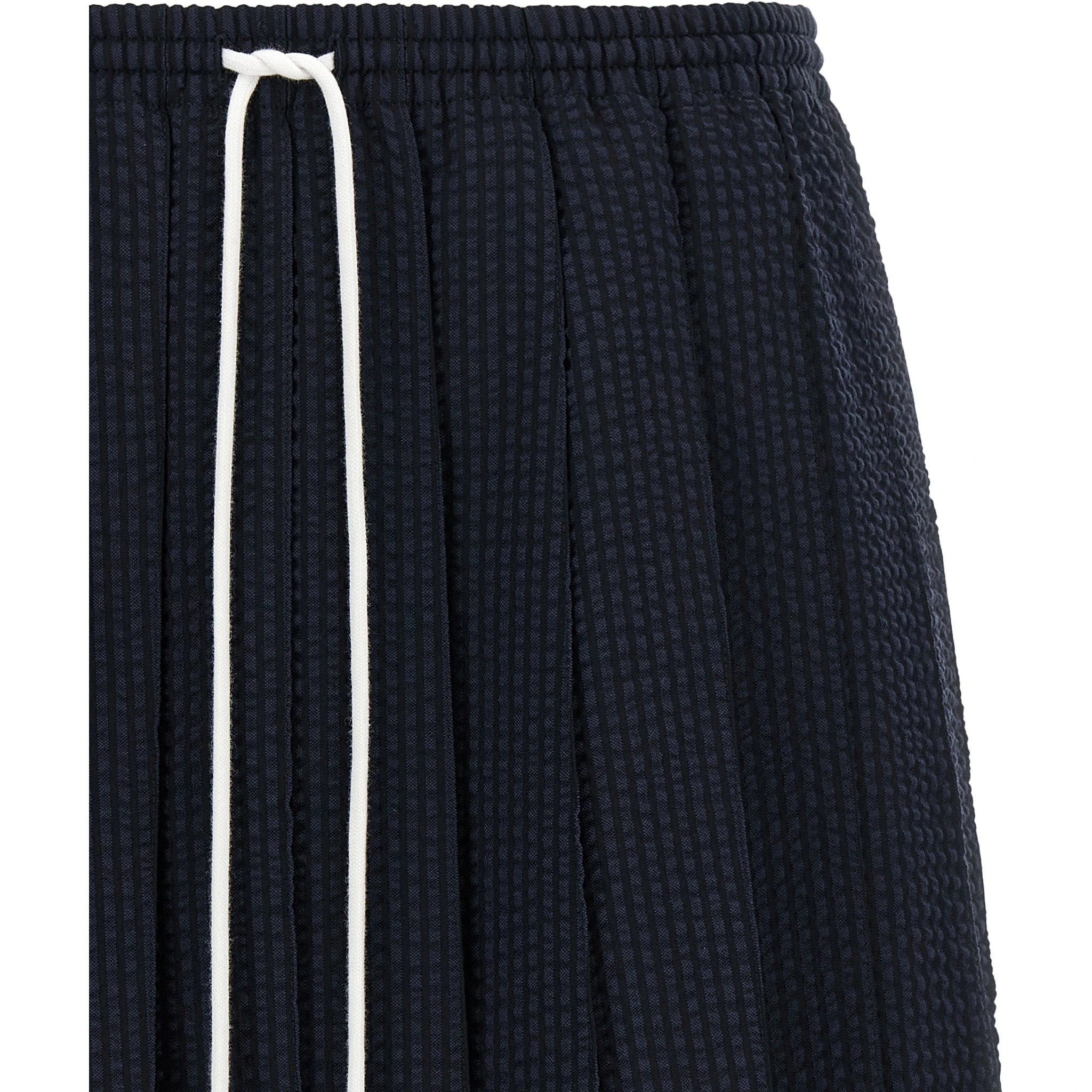 Blue Wool Long Skirt
