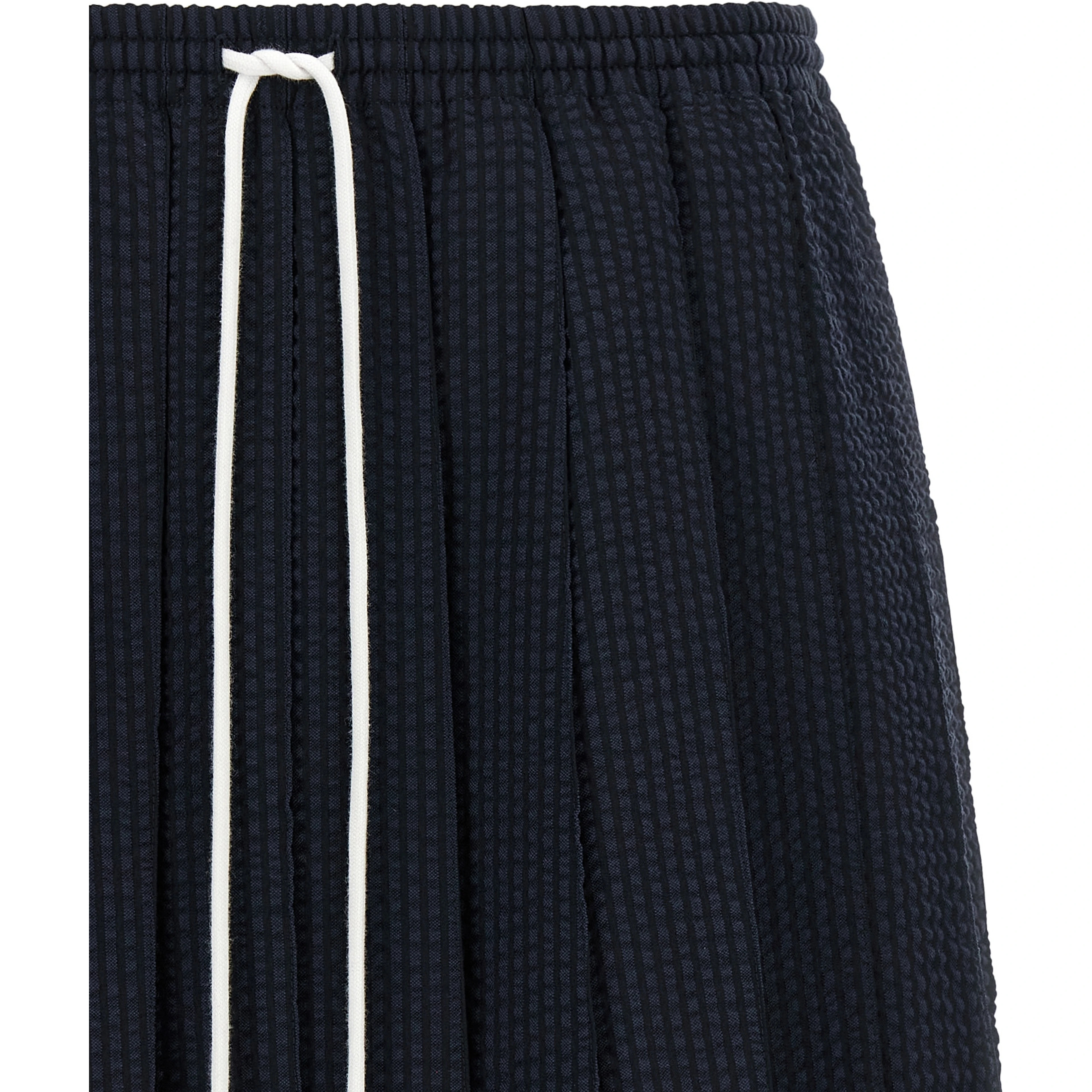 Blue Wool Long Skirt