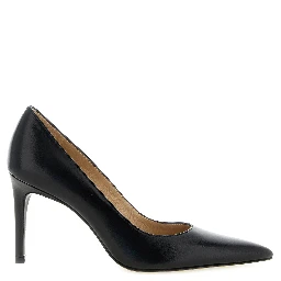 Black Calfskin High Heel Pumps