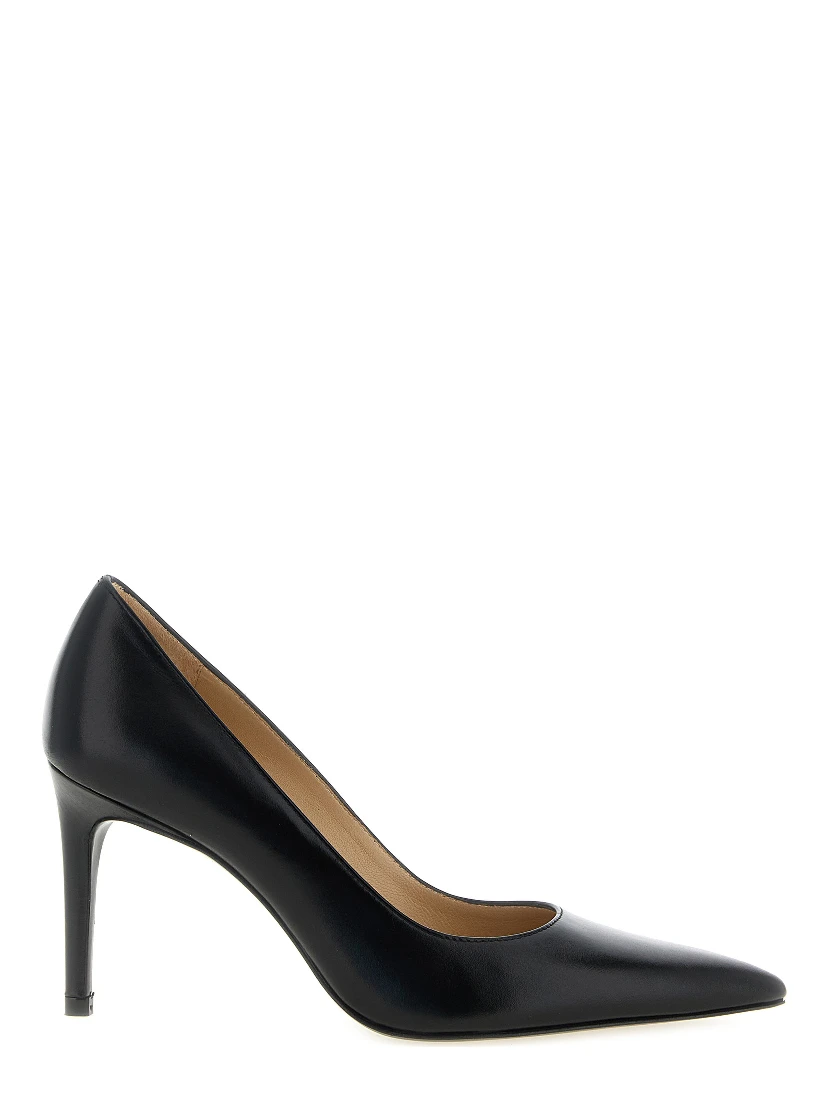 Black Calfskin High Heel Pumps