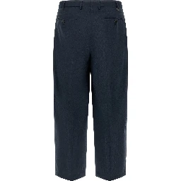 Blue Virgin Wool Dress Pants
