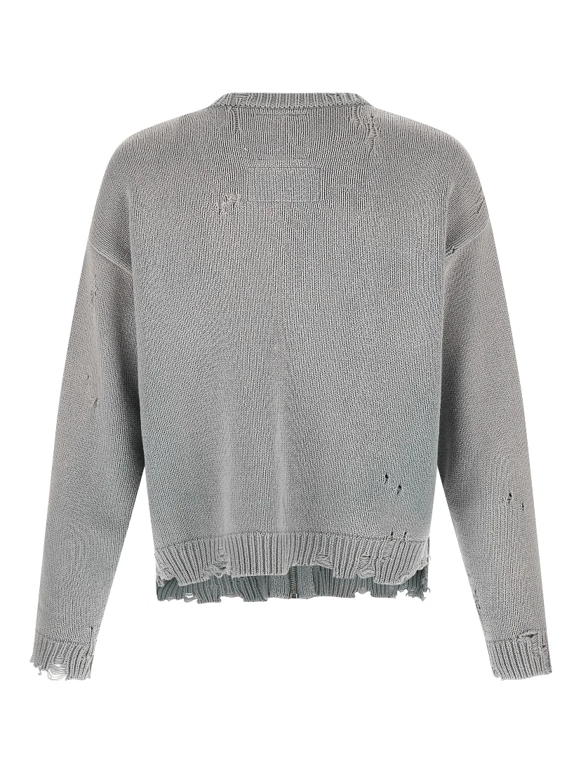 Gray Cotton Cardigan