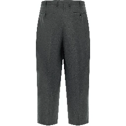 Gray Virgin Wool Dress Pants