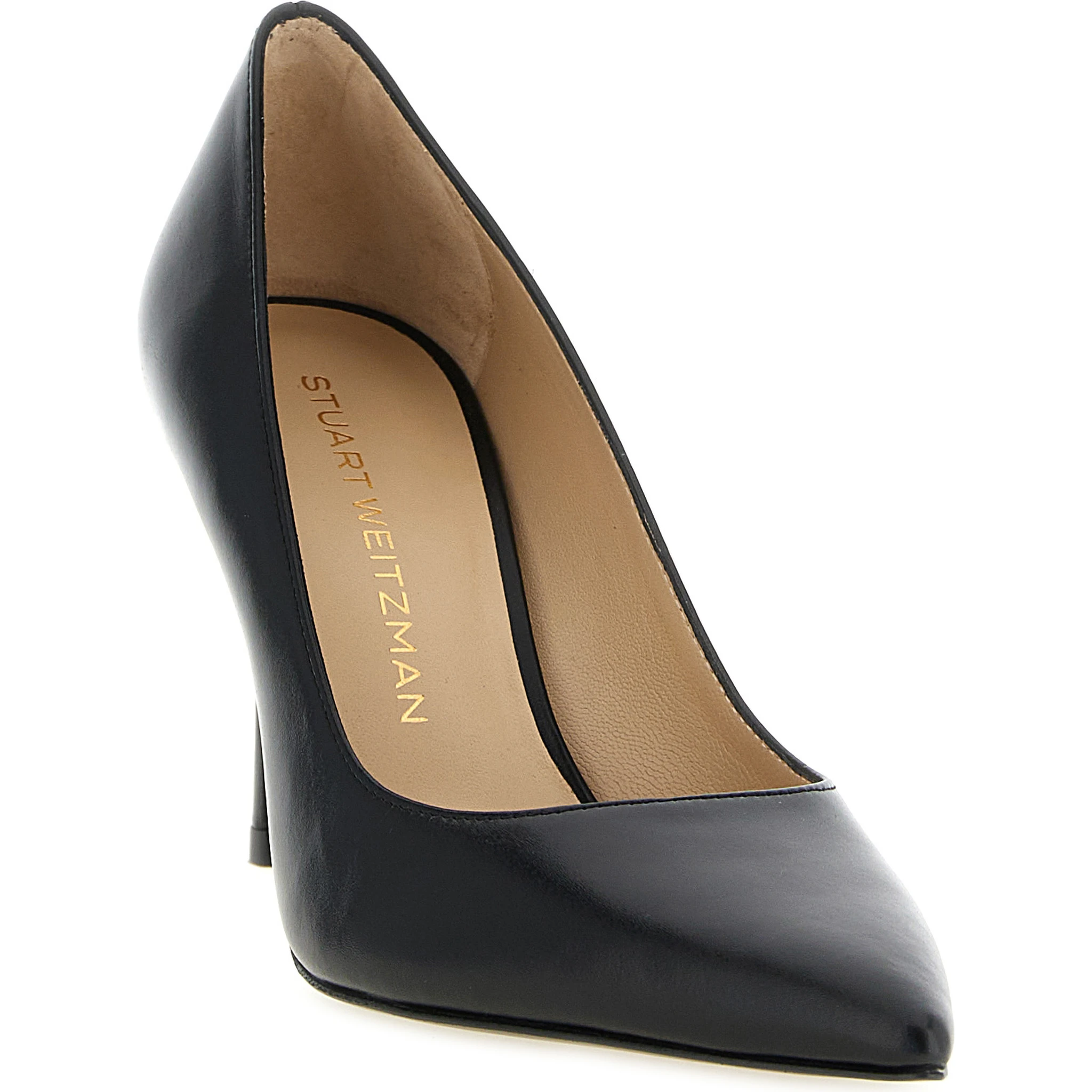 Black Calfskin High Heel Pumps
