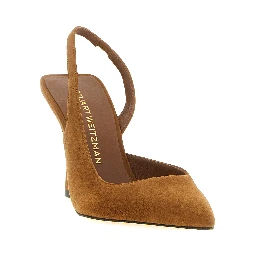 Brown Goatskin High Heel Pumps