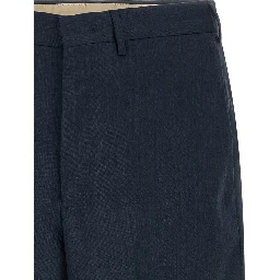 Blue Virgin Wool Dress Pants