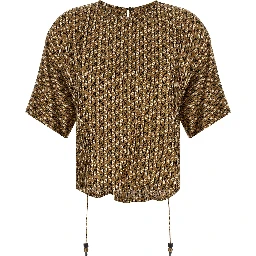 Brown Silk Blouse