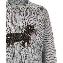 Gray Cotton Cardigan