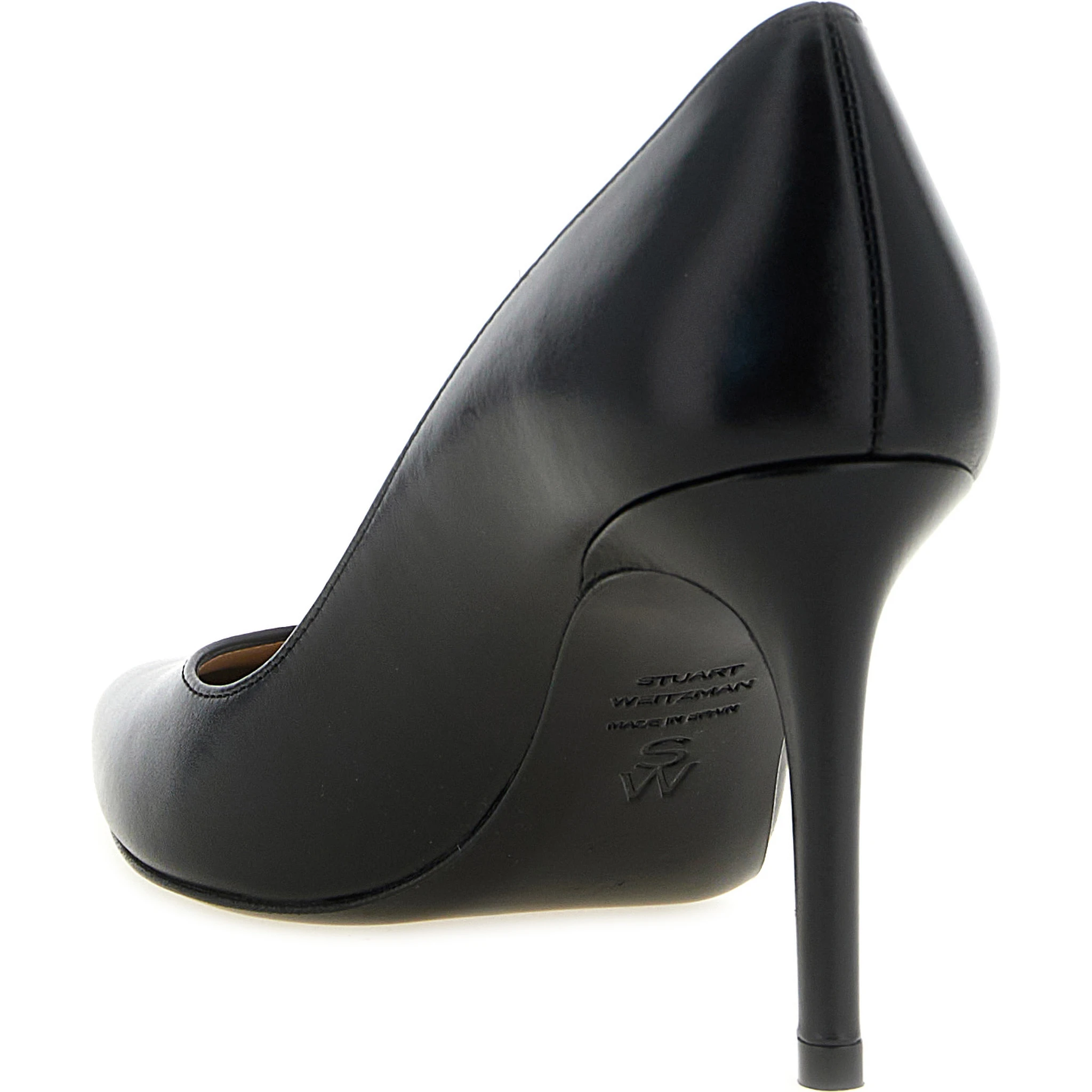 Black Calfskin High Heel Pumps
