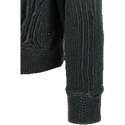 Black Cotton Sweatshirt