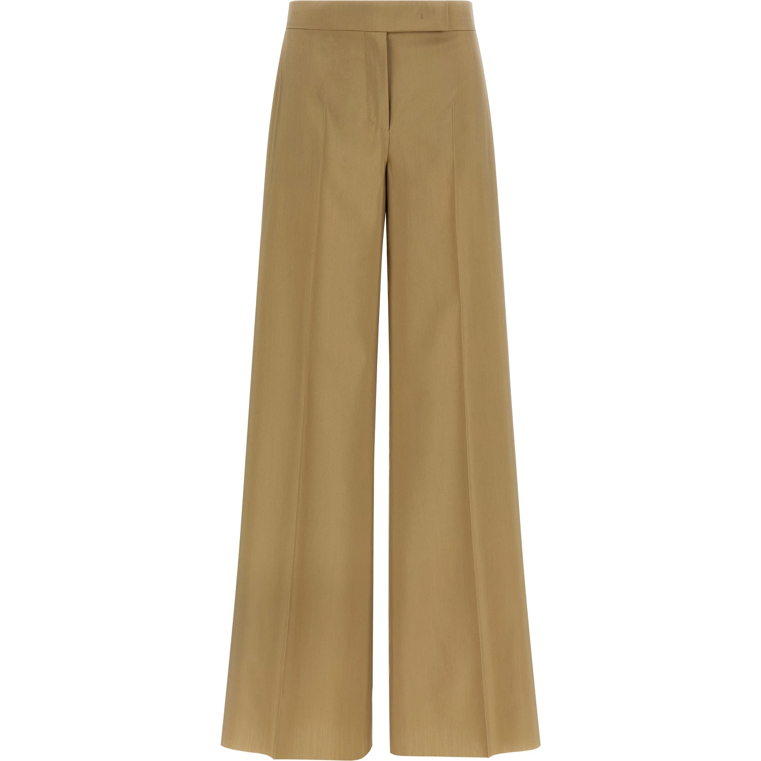 Beige Virgin Wool Dress Pants