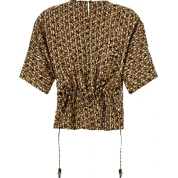 Brown Silk Blouse
