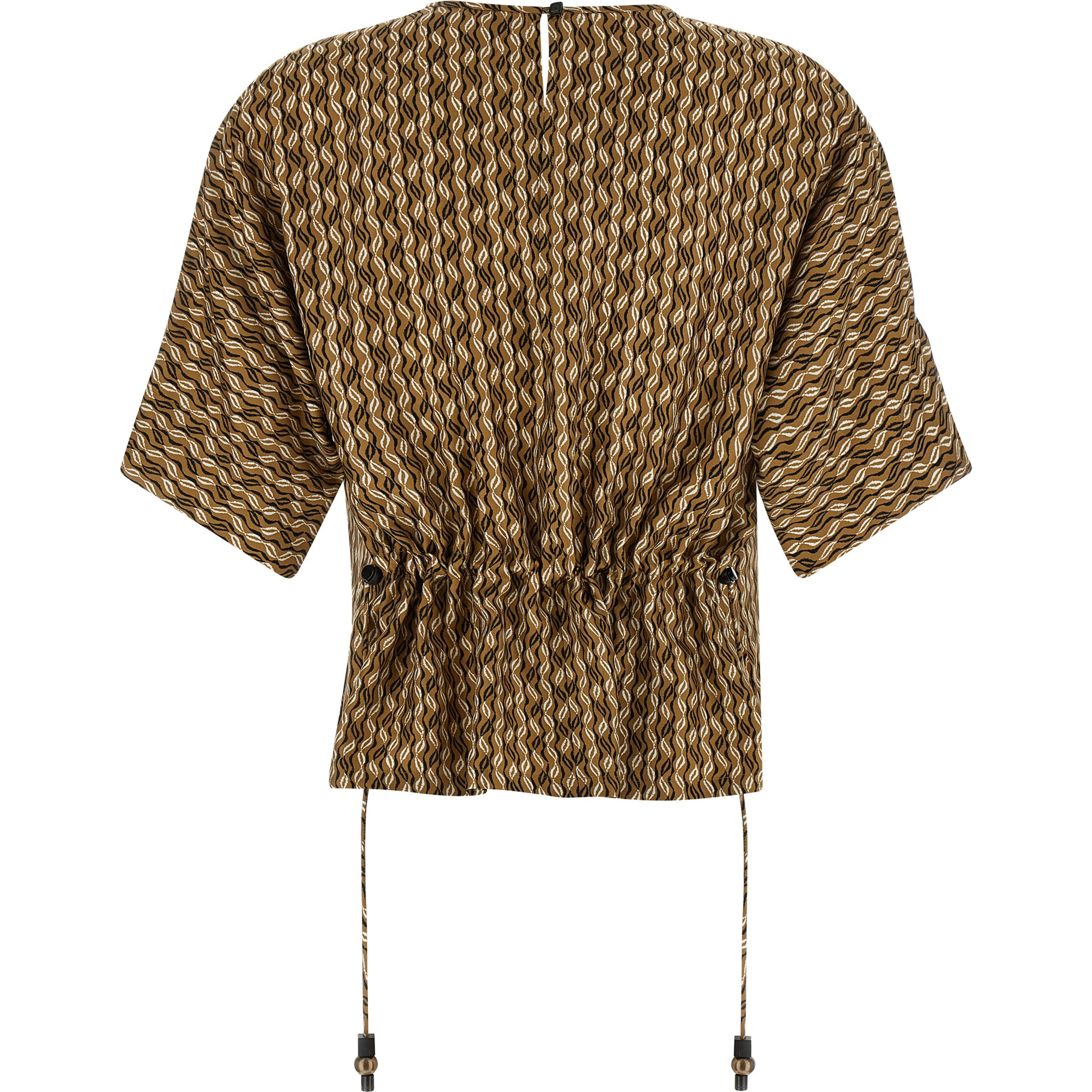 Brown Silk Blouse