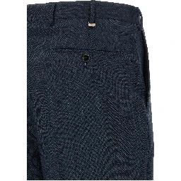 Blue Virgin Wool Dress Pants