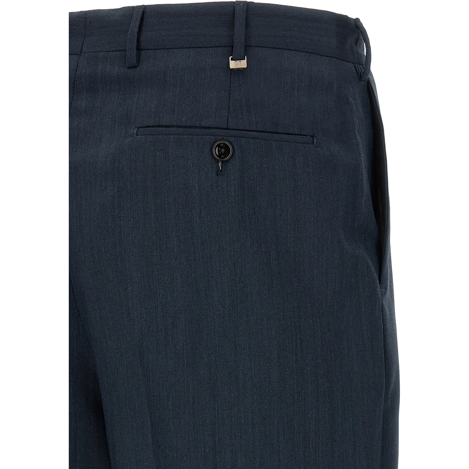 Blue Virgin Wool Dress Pants