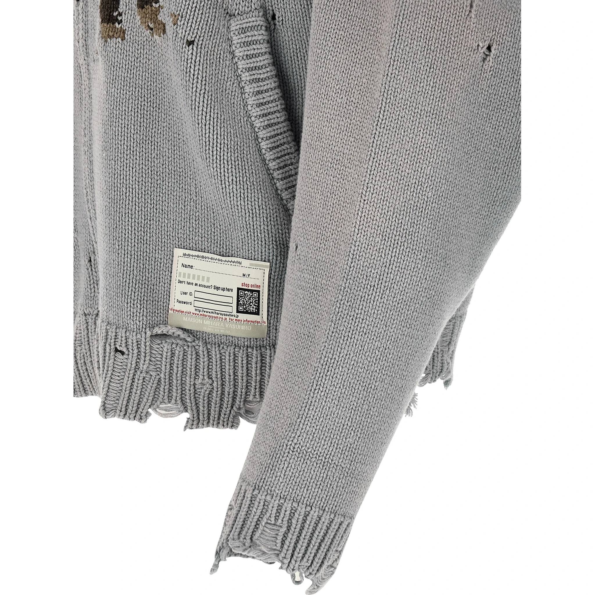Gray Cotton Cardigan