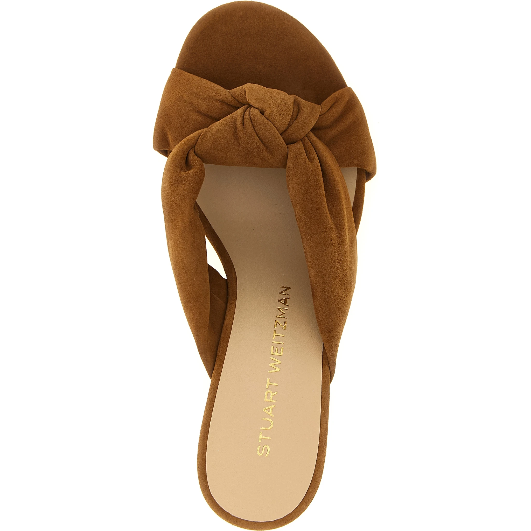 Brown Polyethylene Stiletto Heel Sandals
