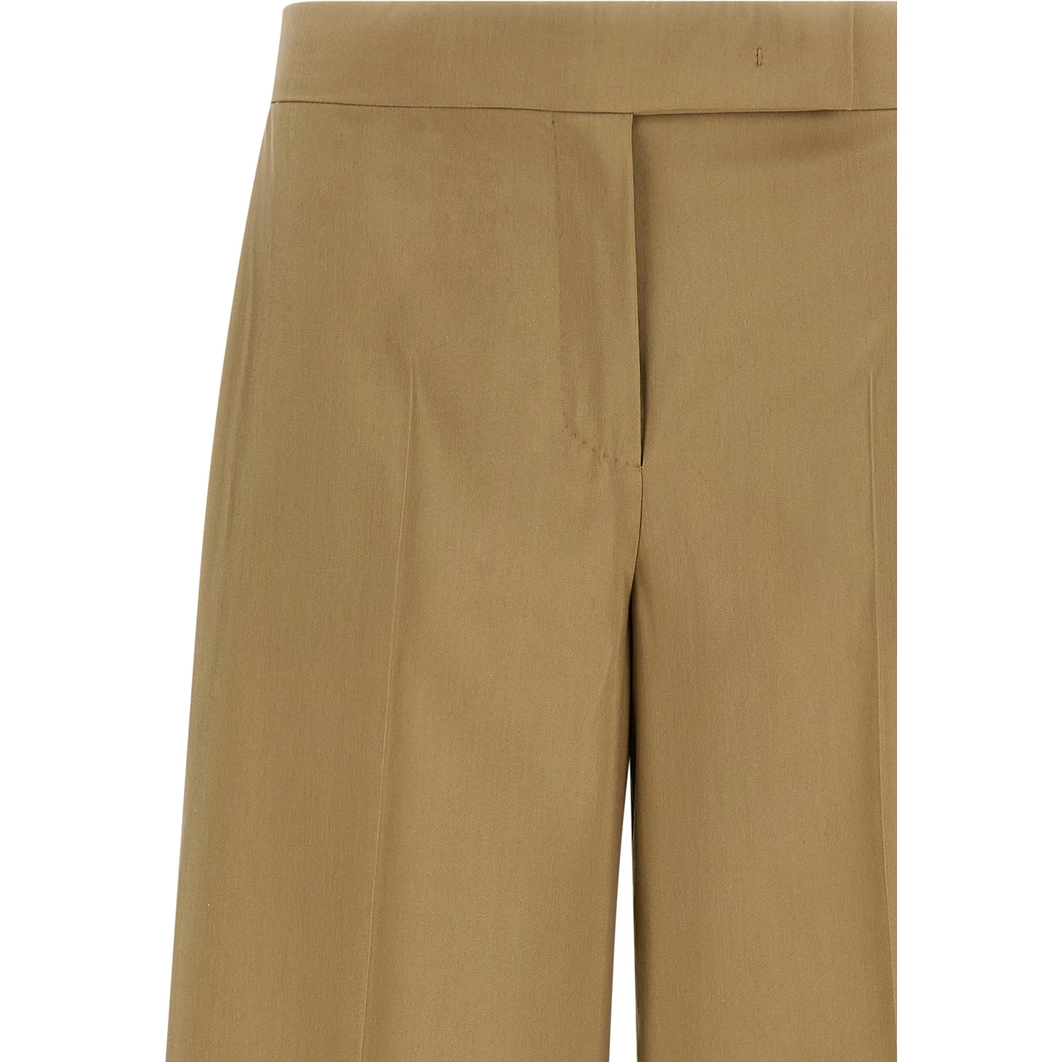 Beige Virgin Wool Dress Pants