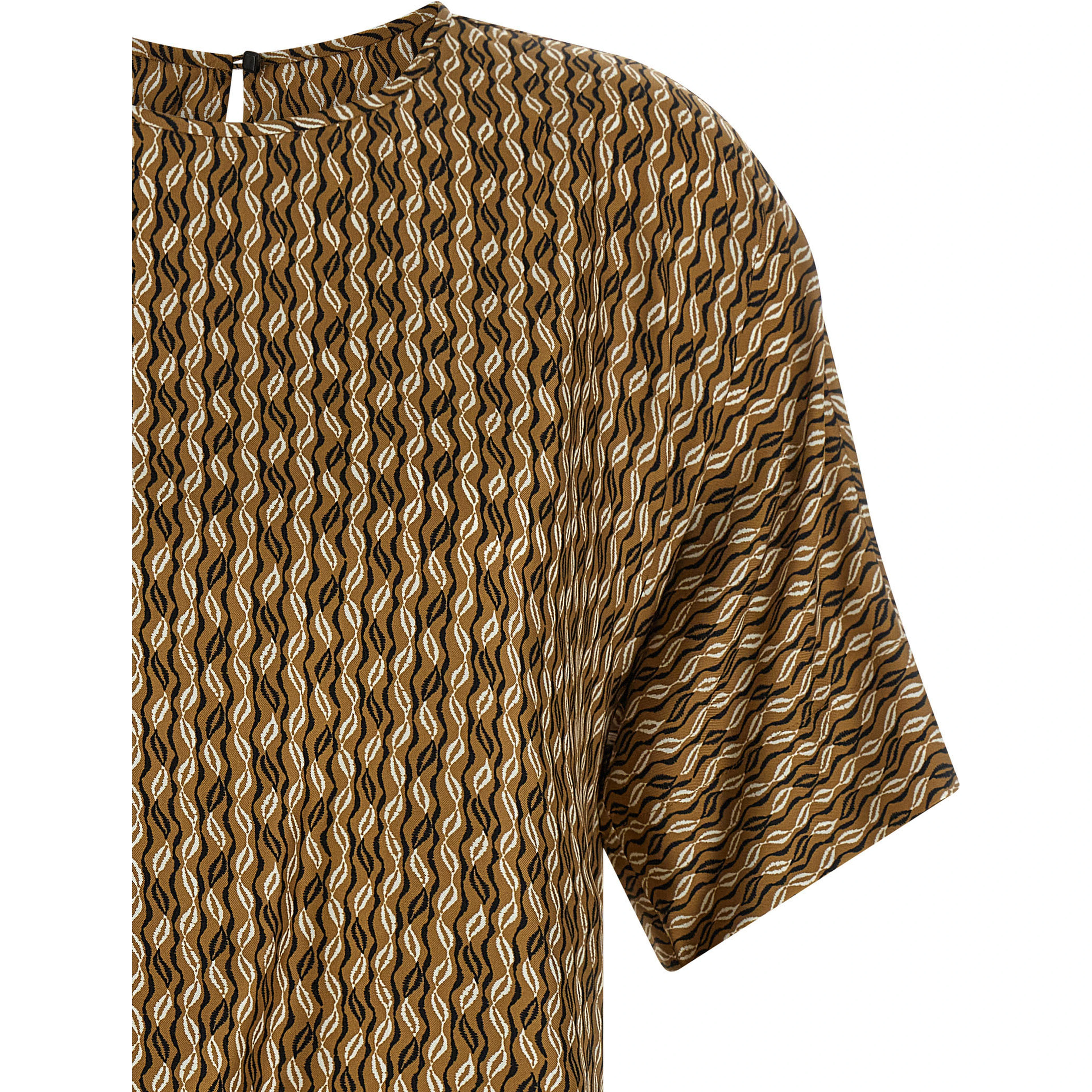 Brown Silk Blouse