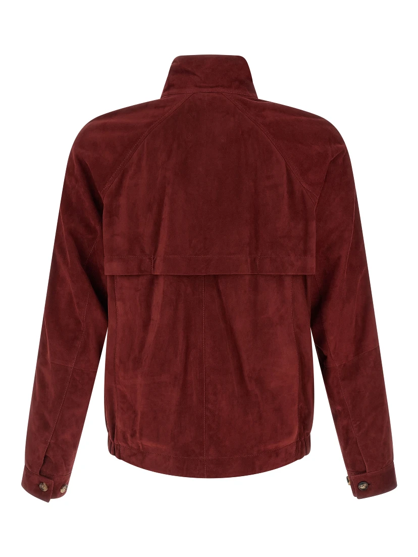 Multicolor Lamb Leather Leather Jacket