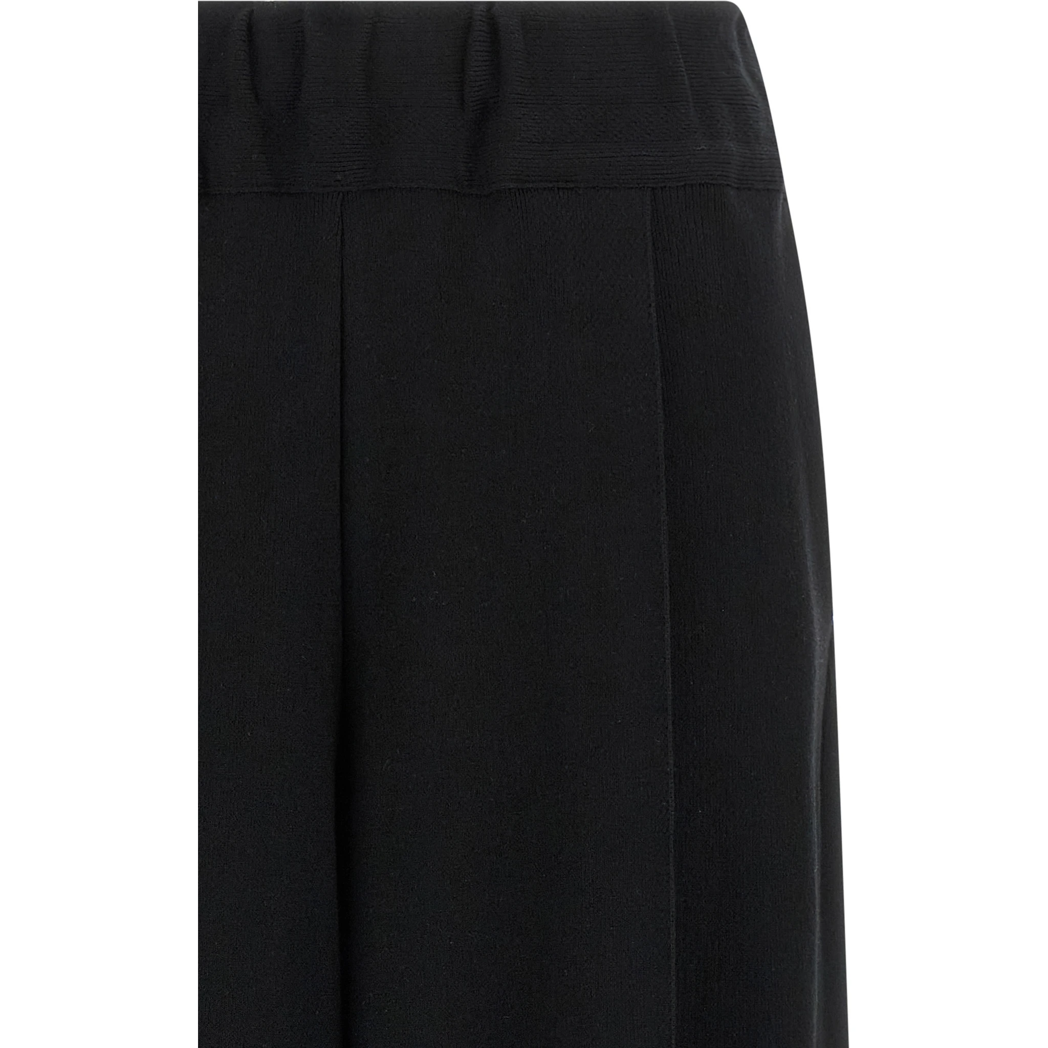 Black Cotton Casual Pants