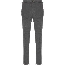 Gray Lyocell Casual Pants