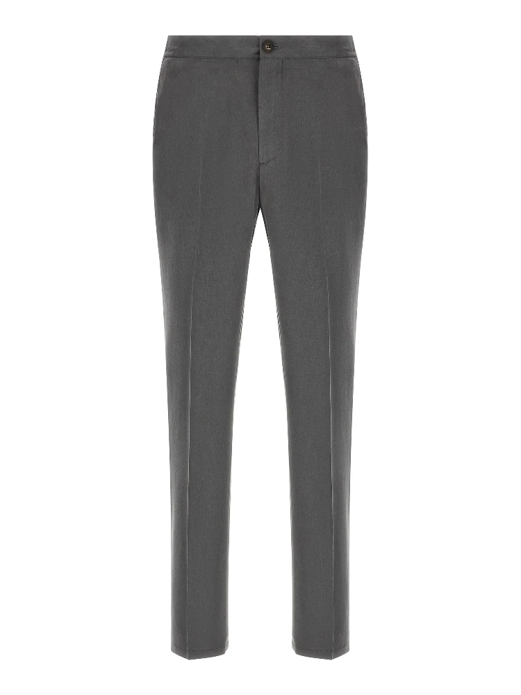 Gray Lyocell Casual Pants