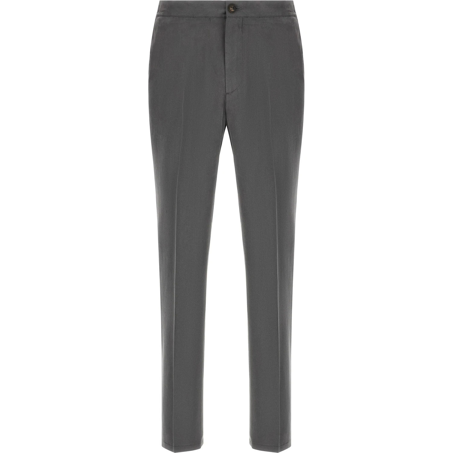 Gray Lyocell Casual Pants