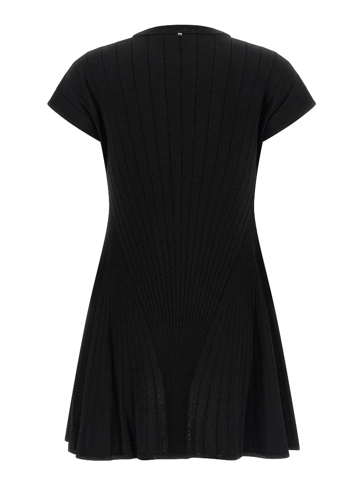 Black Viscose Short Dress alternative