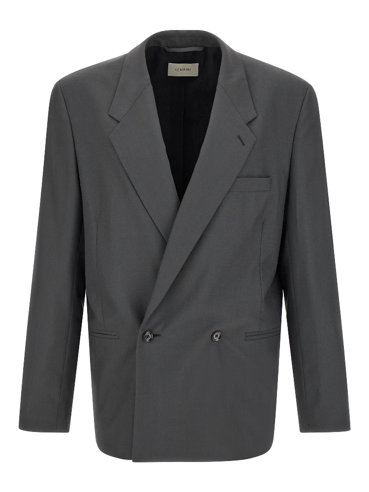 Gray Polyester Blazer