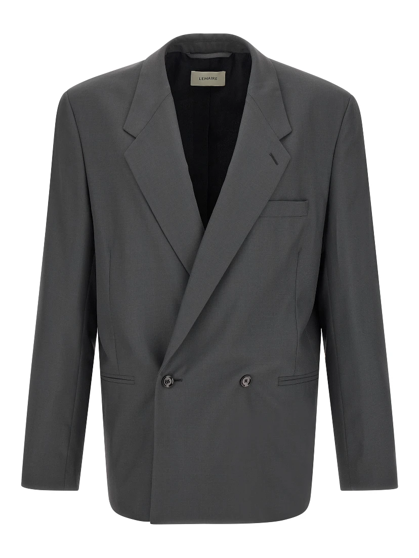 Gray Polyester Blazer